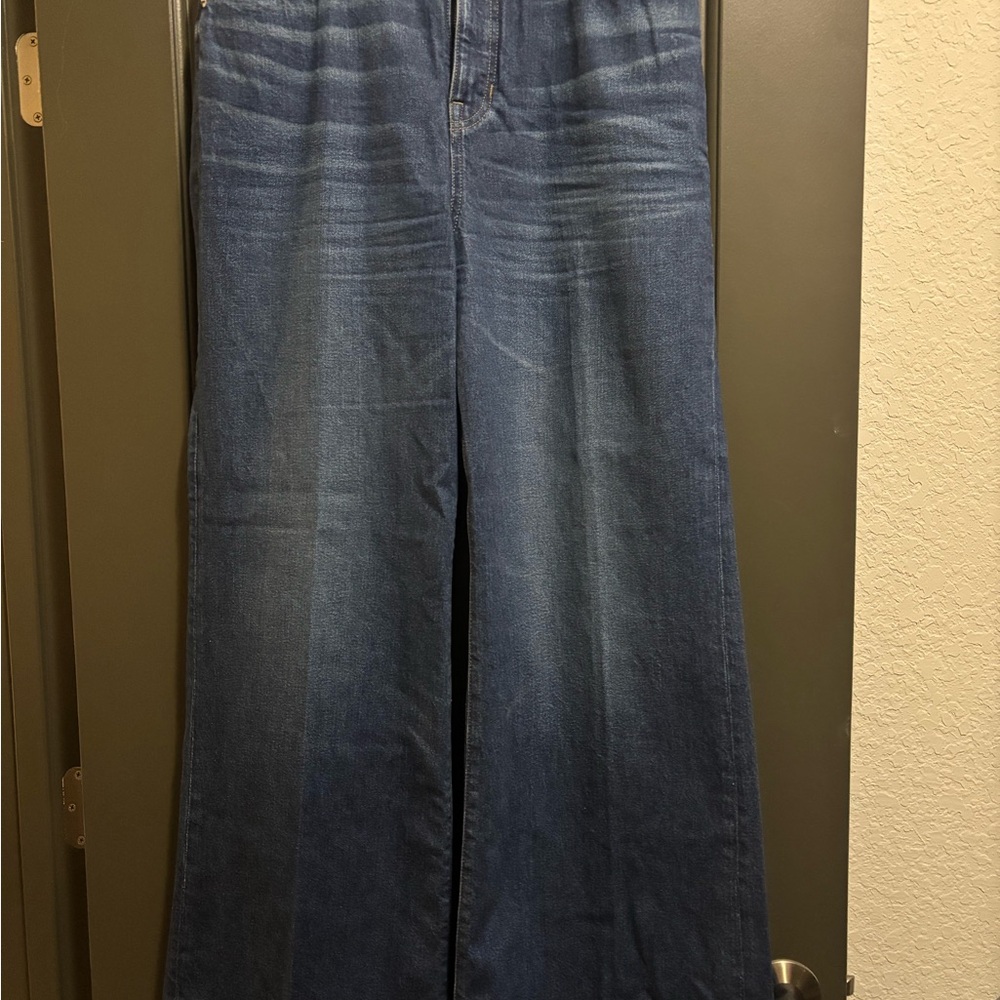 J.Crew Wide Leg Denim Trouser Jean. Size 31/12.